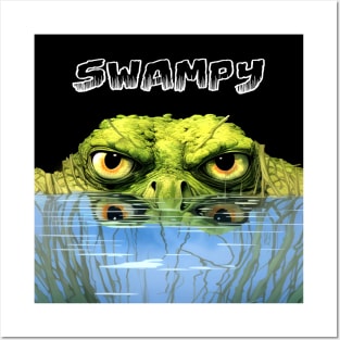 Swampy: Government Dysfunction on a dark (Knocked Out) background Posters and Art